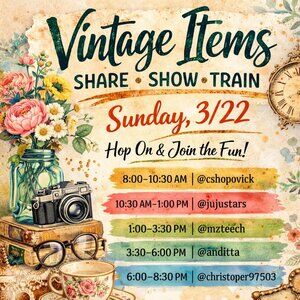 MzTeech Vintage Items Share Show Train